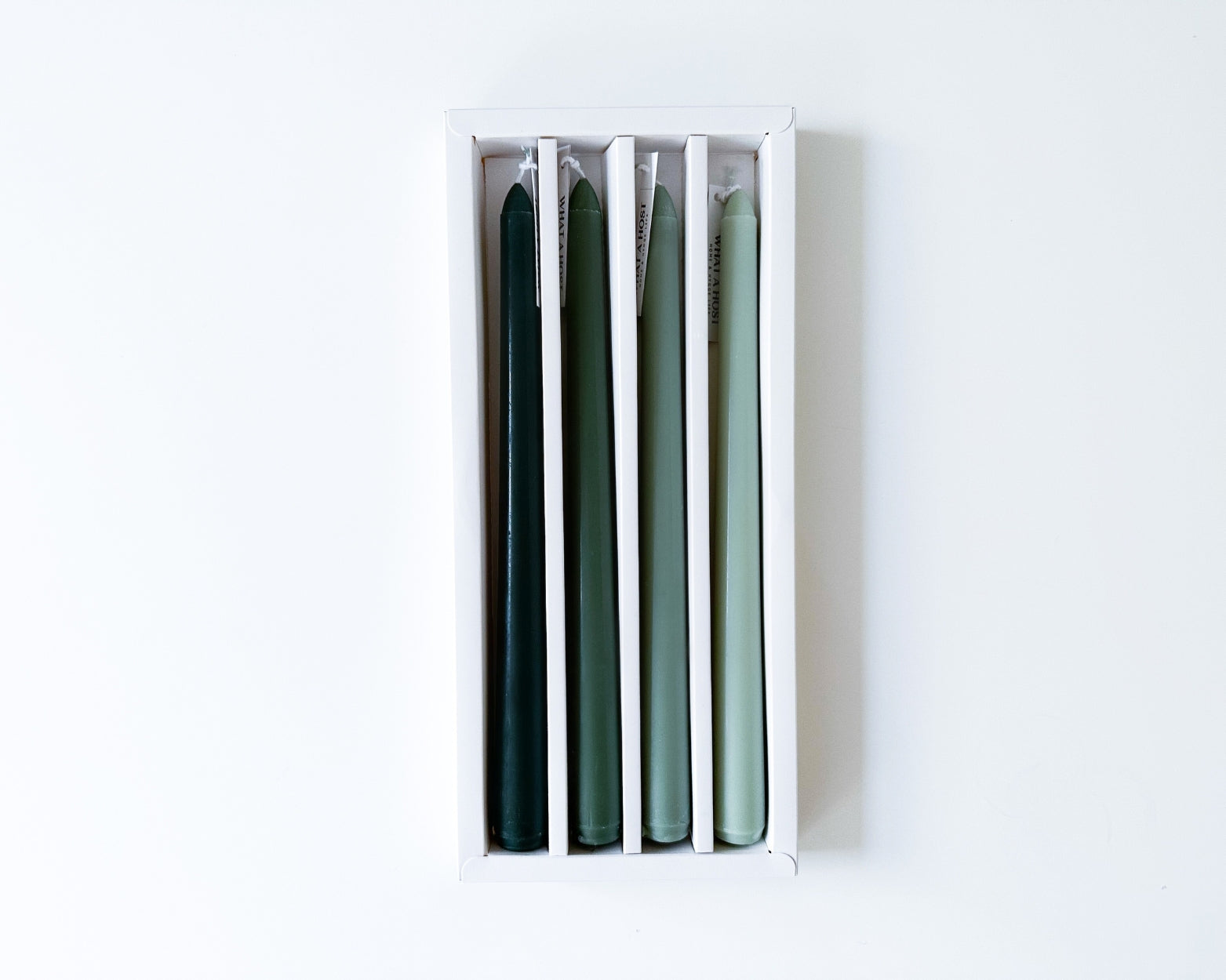 Green taper dinner candles what a host Home